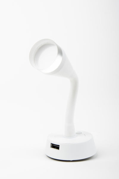 Carbest Luce flessibile da lettura LED con 1 presa USB-A